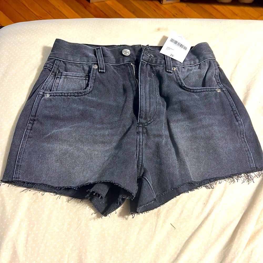 Forever21 Black High Waist Short Shorts Size: 25